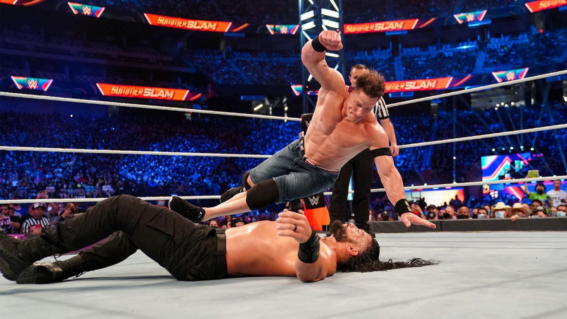 Reigns and Cena's latest singles match was at SummerSlam 2021
